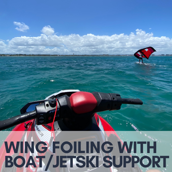 Wing Foiling with Boat/Jetski Support