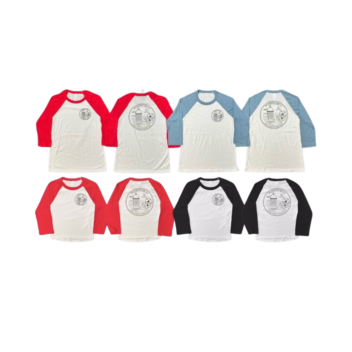 Isla del Encanto Baseball Tee's